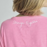 One tee Collab Veronika Loubry Pink Fluo