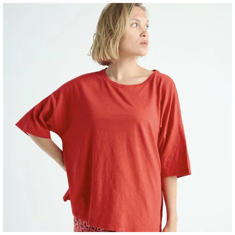 One tee Collab Veronika Loubry Pink Red