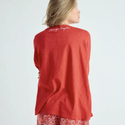 One tee Collab Veronika Loubry Pink Red