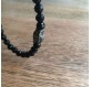 Bracelet élstique onyx noir