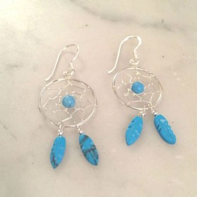 Boucles d'oreilles attrape rêves