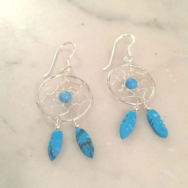 Boucles d'oreilles attrape rêves