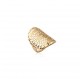 Bague dentelle solaire dorée