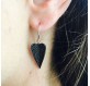 Boucles d'oreilles black heart